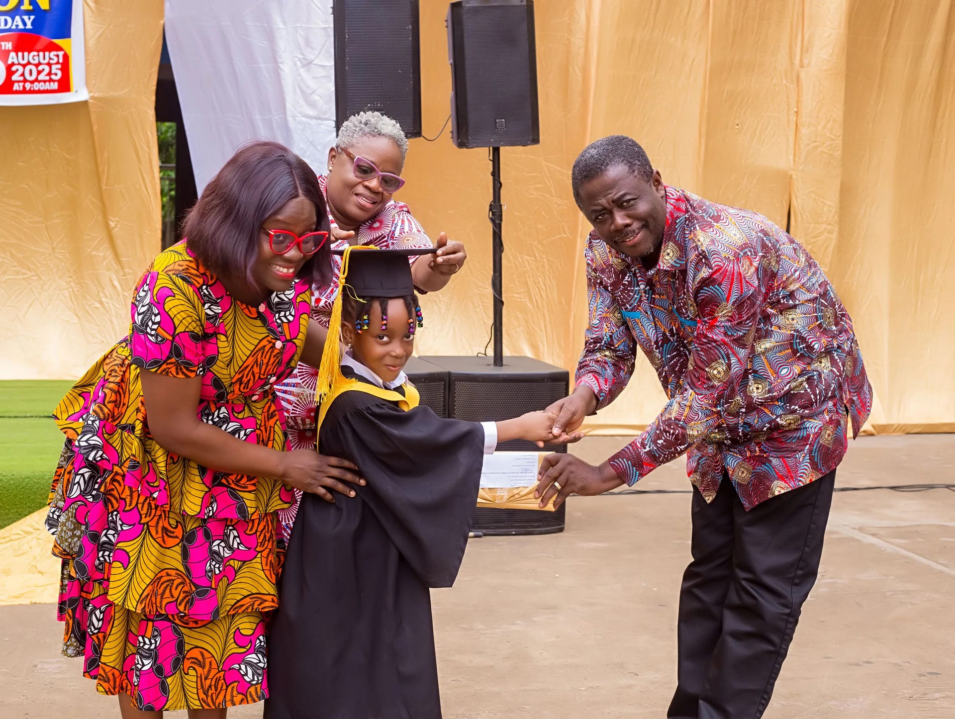 A Divine International School recognition moment: award moment 1.
